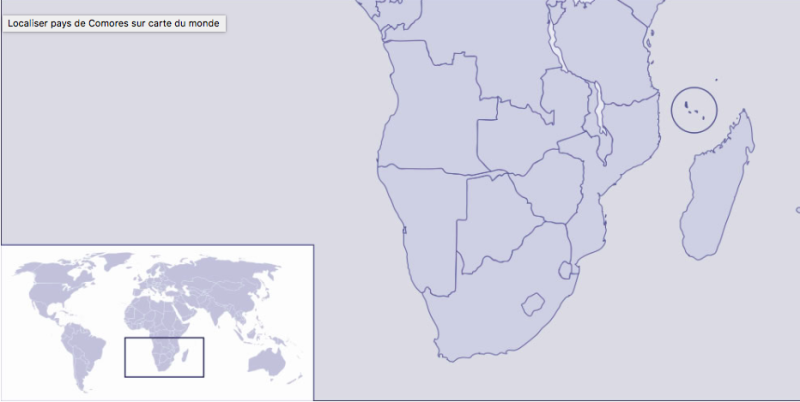 Figure 1. Localisation de l’Union des Comores